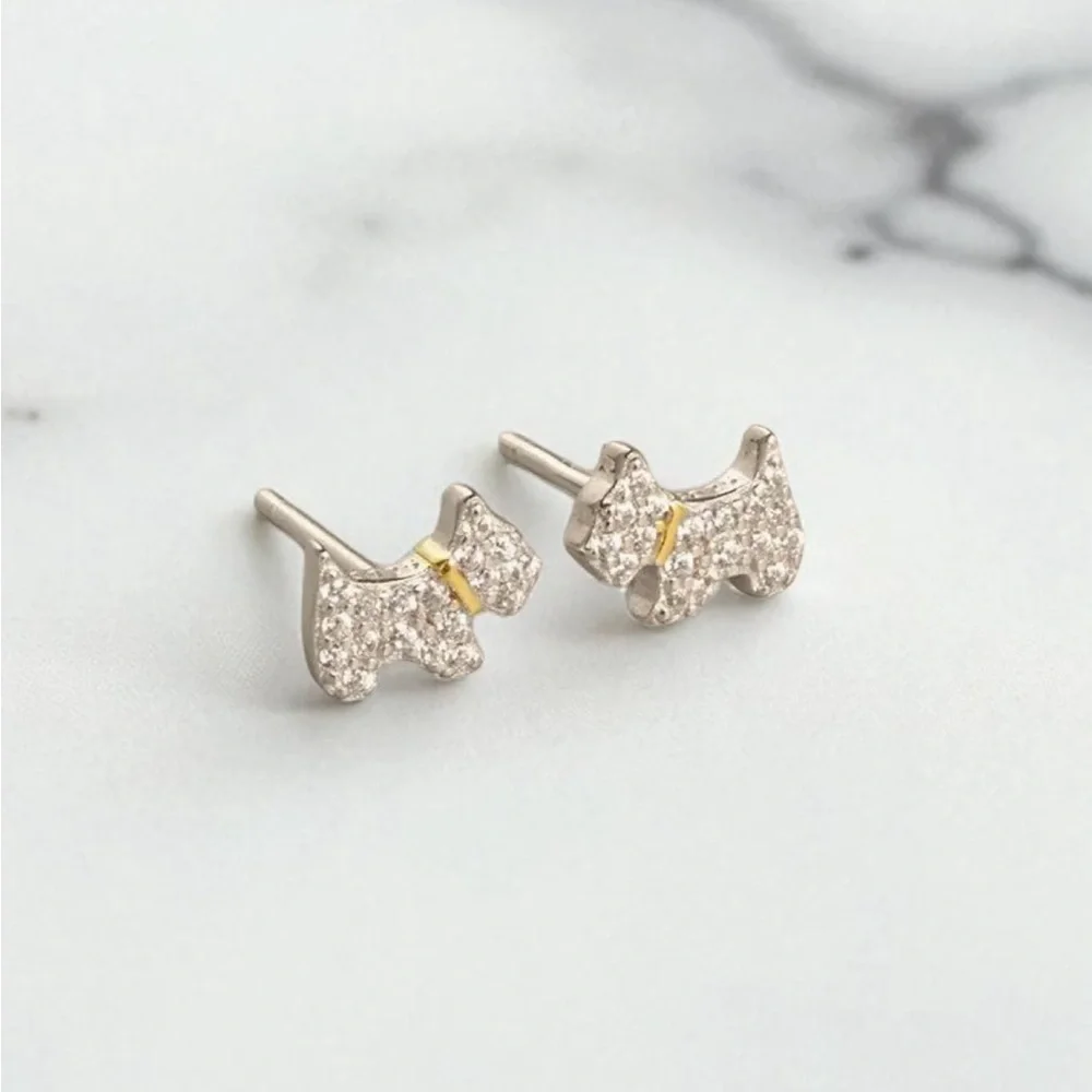 ๐๐๐925 silver Moissanite Earrings mini (very small). Very cute. - Picture 1 of 3